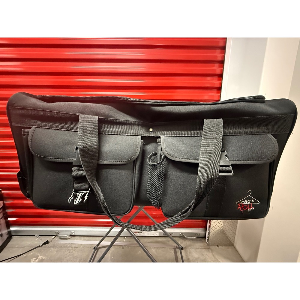 Rac n Roll Black Dance Bag with Built-in Collapsible Garment Rack Rolling Duffel
